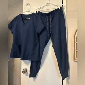 Medcouture navy blue size L set for sale!